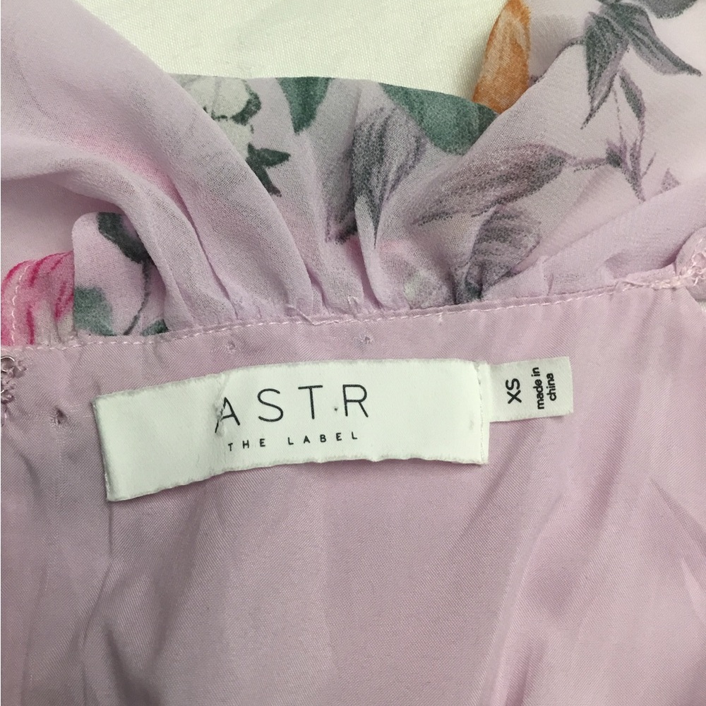 Astr Pink Floral Chiffon Dress - Picture 4 of 14